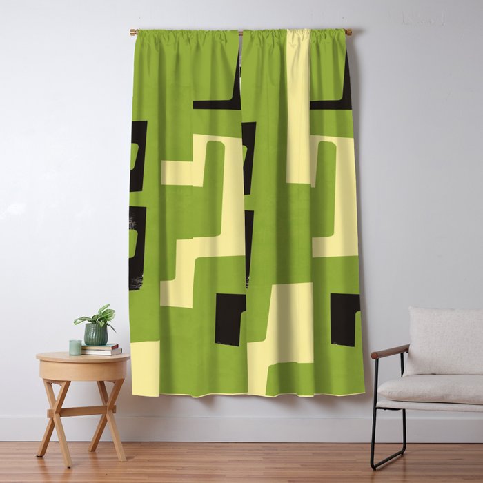 Modern Abstract Minimal Shapes 148 Window Curtain Gallery Image 5