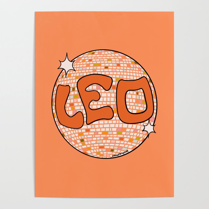 Leo Disco Ball Poster Gallery Image 4