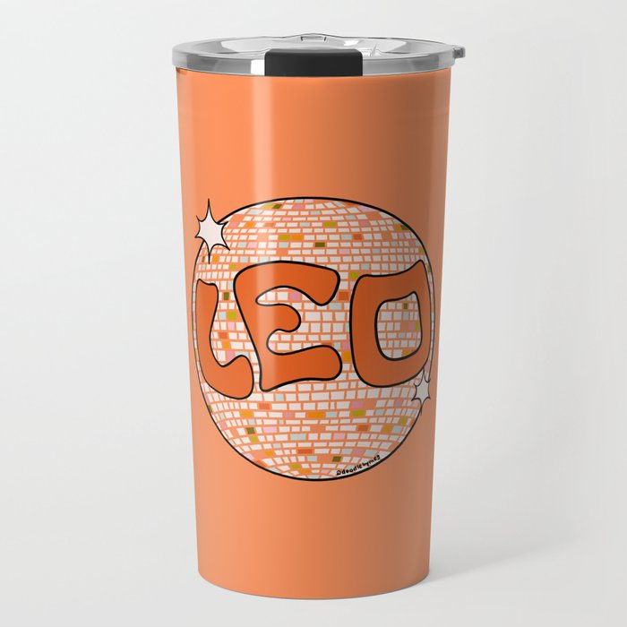 Leo Disco Ball Travel Mug Gallery Image 1