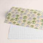 Hand-drawn Peace Symbol Pattern Wrapping Paper Gallery Image 2