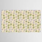Hand-drawn Peace Symbol Pattern Tablecloth Gallery Image 2
