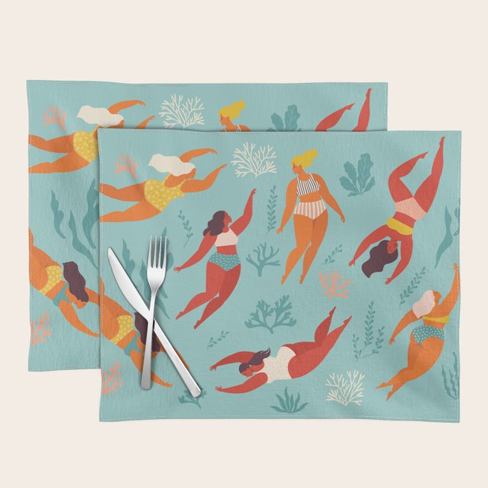 Swimming girl Placemat Gallery Image 1