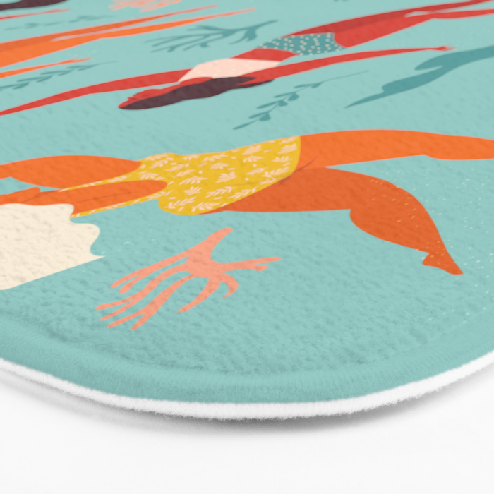 Swimming girl Bath Mat Gallery Image 3