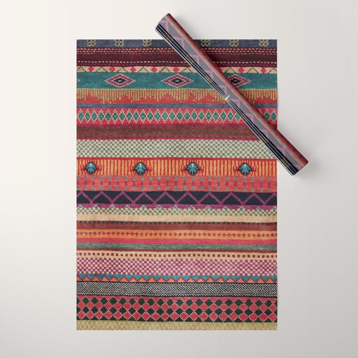 Oriental Traditional Rug Artwork Design C13 Wrapping Paper Gallery Image 1