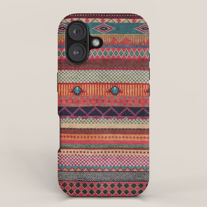 Oriental Traditional Rug Artwork Design C13 iPhone Case Gallery Image 1