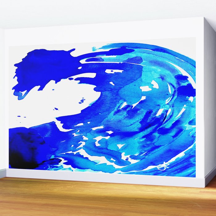 Save The Water Watercolour Wall Mural Gallery Image 2