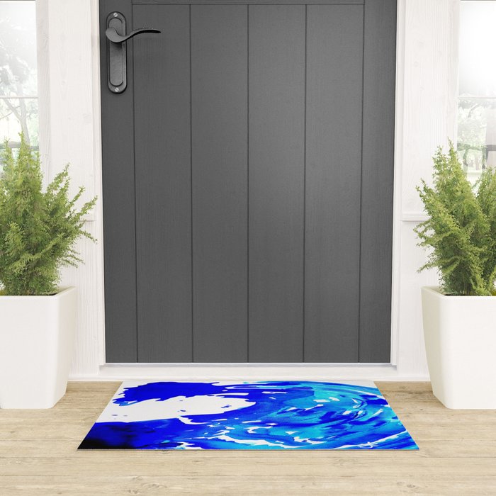 Save The Water Watercolour Welcome Mat Gallery Image 3