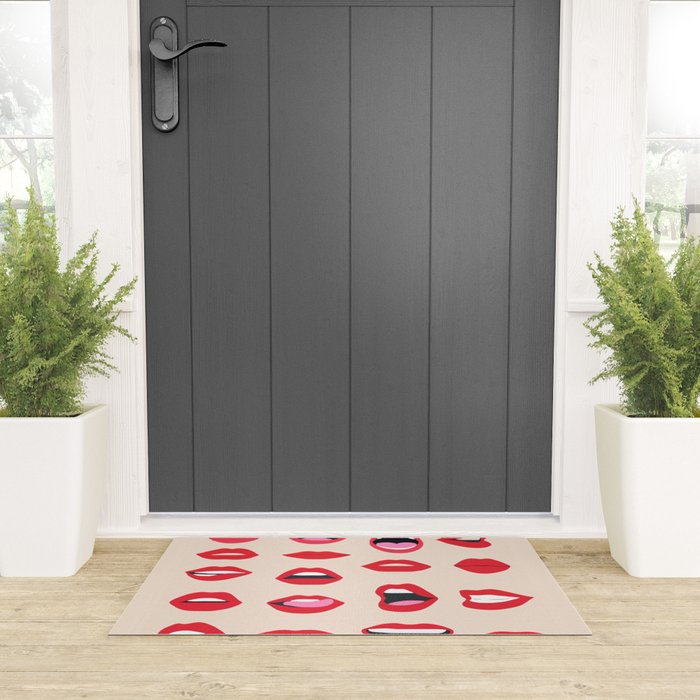 Lips III Welcome Mat Gallery Image 3