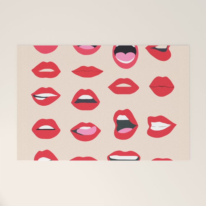 Lips III Welcome Mat Gallery Image 1
