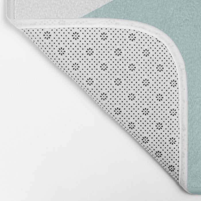 Geometrics - aqua & orange concrete Bath Mat Gallery Image 2