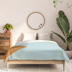 Geometrics - aqua & orange concrete Comforter Gallery Image 3
