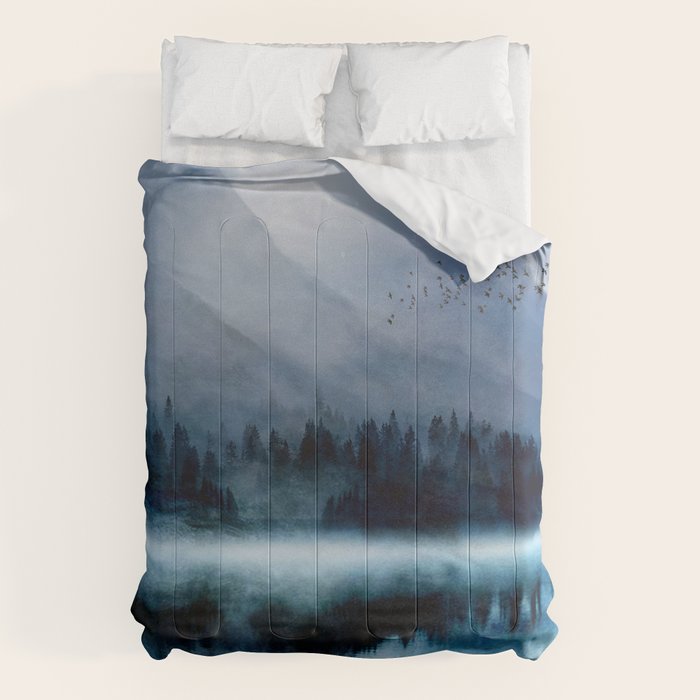 Mountainscape Under The Moonlight Comforter Gallery Image 1