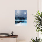Mountainscape Under The Moonlight Poster Gallery Image 2