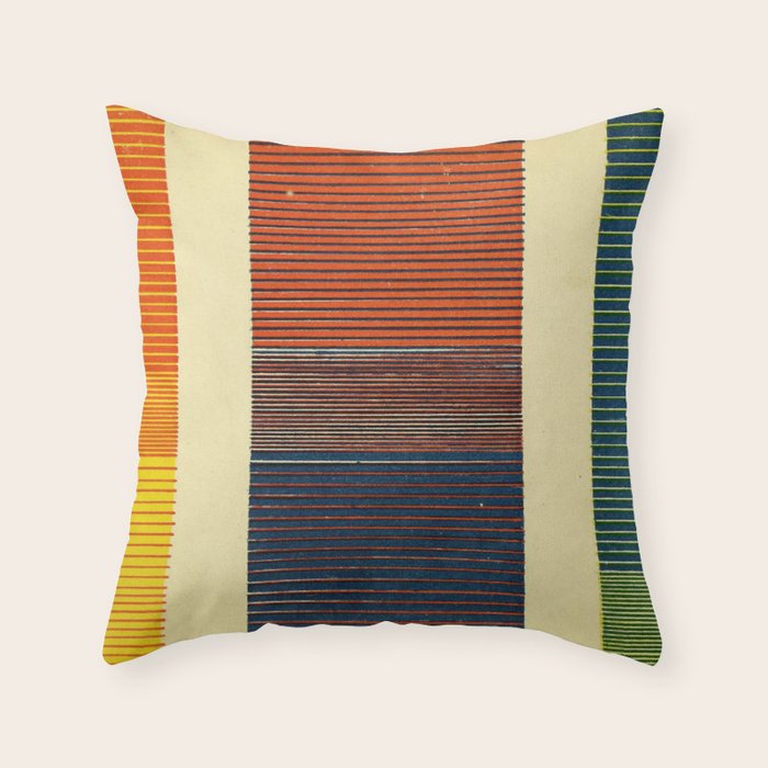 Antique Color Grades Throw Pillow Gallery Image 1