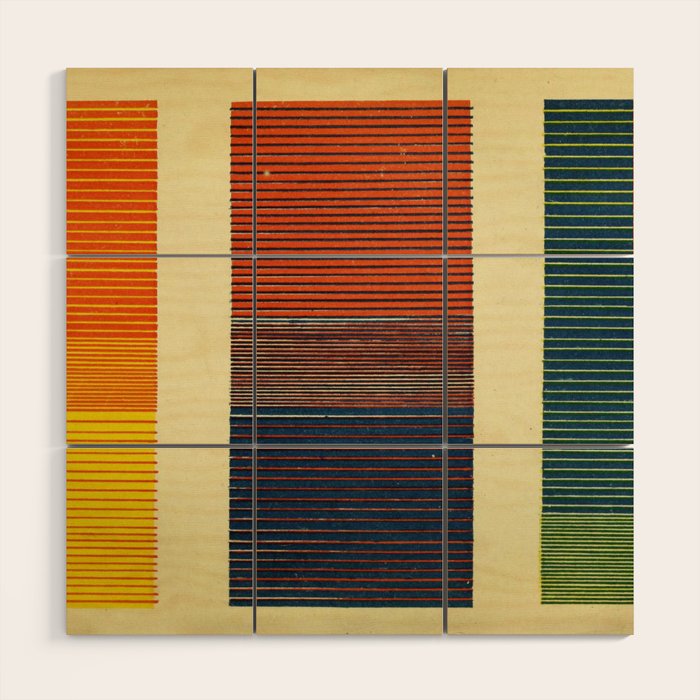 Antique Color Grades Wood Wall Art