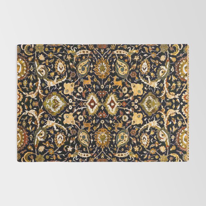 Persian Floral Rug With Animals Rug Gallery Image 2