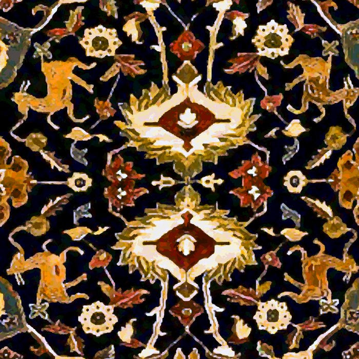 Persian Floral Rug With Animals Coffee Mug Gallery Image 2