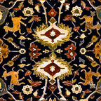 Persian Floral Rug With Animals Coffee Mug Gallery Image 2