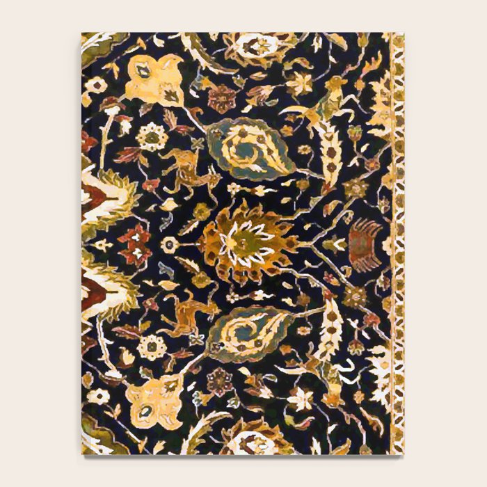 Persian Floral Rug With Animals Notebook Gallery Image 4