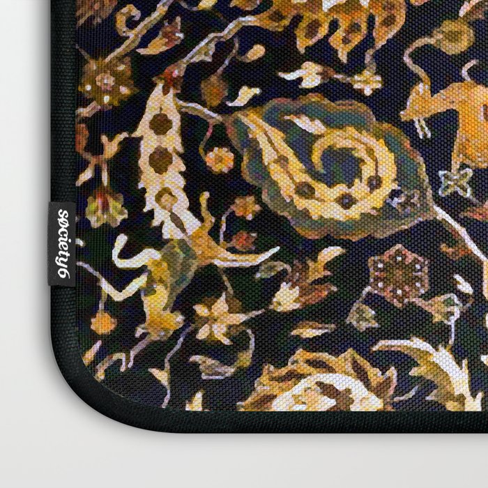 Persian Floral Rug With Animals Laptop Sleeve Gallery Image 3