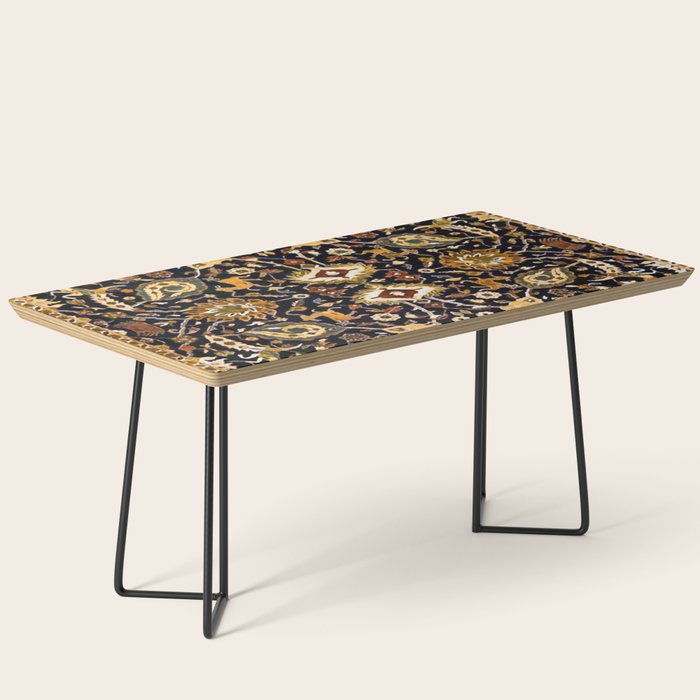 Persian Floral Rug With Animals Coffee Table Gallery Image 1