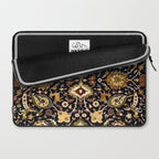Persian Floral Rug With Animals Laptop Sleeve Gallery Image 2