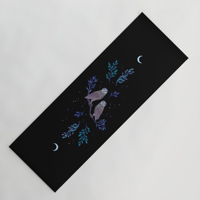 Owls in the Moonlight Yoga Mat Gallery Image 1