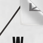 PNW Pacific Northwest Compass - Black on White Minimal Wall Tapestry Gallery Image 3