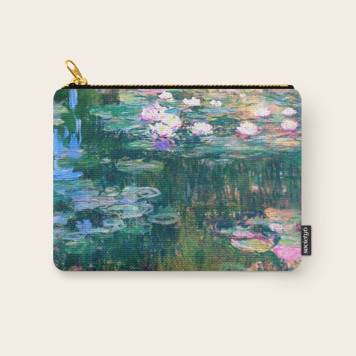 water lilies : Monet Carry All Pouch Gallery Image 1