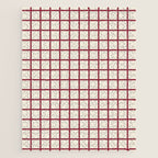 Red On Cream Grid Jigsaw Puzzle Gallery Image 1