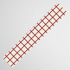 Red On Cream Grid Table Runner Gallery Image 3