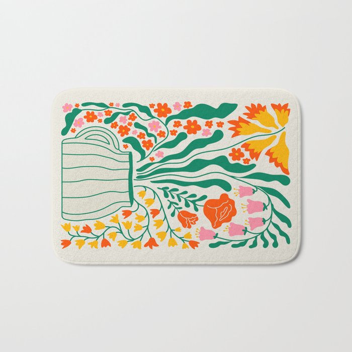 Flower Market 05: Los Angeles Bath Mat Gallery Image 1