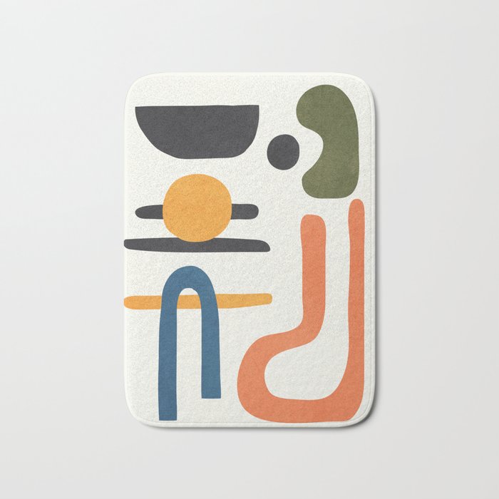 Abstract Colorful Setting 6 Bath Mat Gallery Image 1