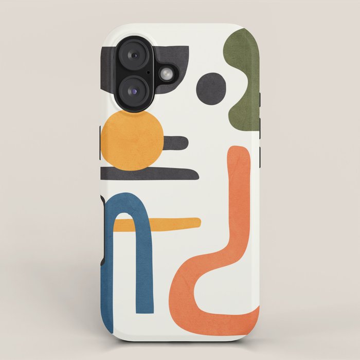 Abstract Colorful Setting 6 iPhone Case Gallery Image 1