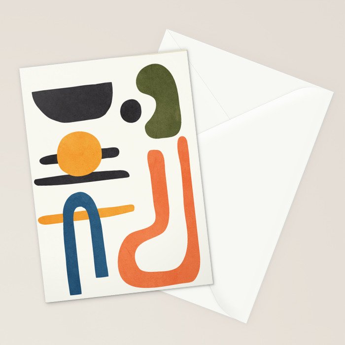 Abstract Colorful Setting 6 Stationery Card Gallery Image 2