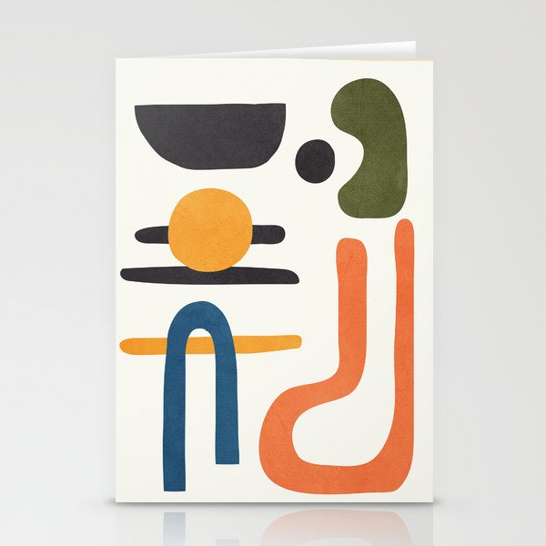 Abstract Colorful Setting 6 Stationery Card Gallery Image 1