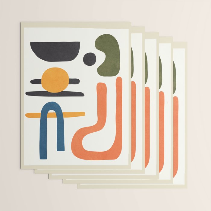 Abstract Colorful Setting 6 Wrapping Paper Gallery Image 3