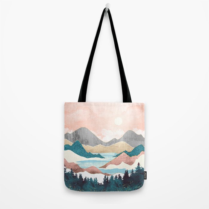 Lake Sunrise Tote Bag Gallery Image 2