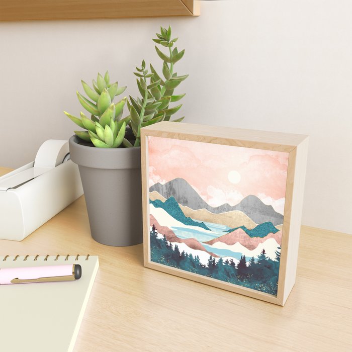 Lake Sunrise Mini Art Print Gallery Image 2