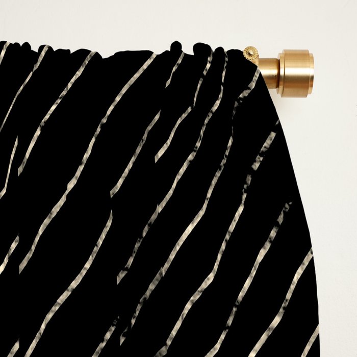 Modern lines- Black Window Curtain Gallery Image 2