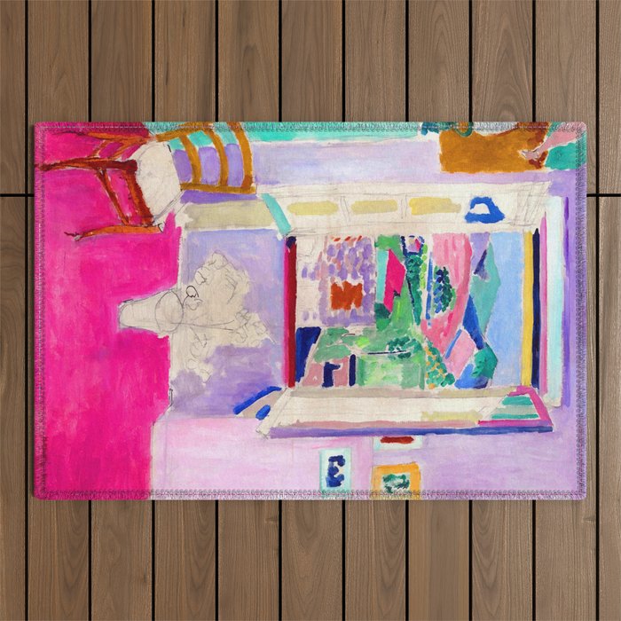 Henri Matisse The Open Window II Outdoor Rug Gallery Image 1