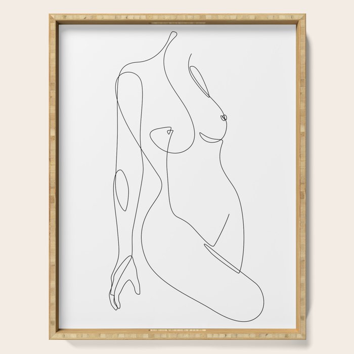 Single Nude Serving Tray Gallery Image 1