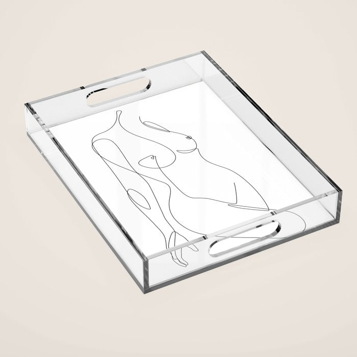 Single Nude Acrylic Tray Gallery Image 1
