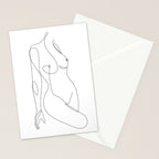 Single Nude Stationery Card Gallery Image 2