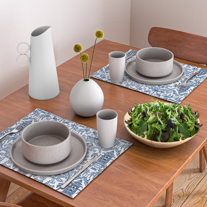 Coastal Chinoiserie II Placemat Gallery Image 2
