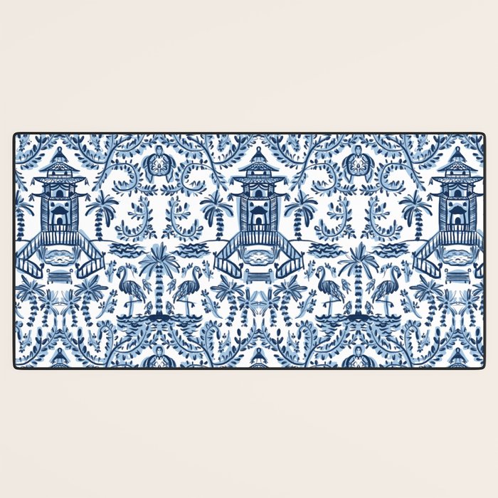 Coastal Chinoiserie II Desk Mat Gallery Image 3