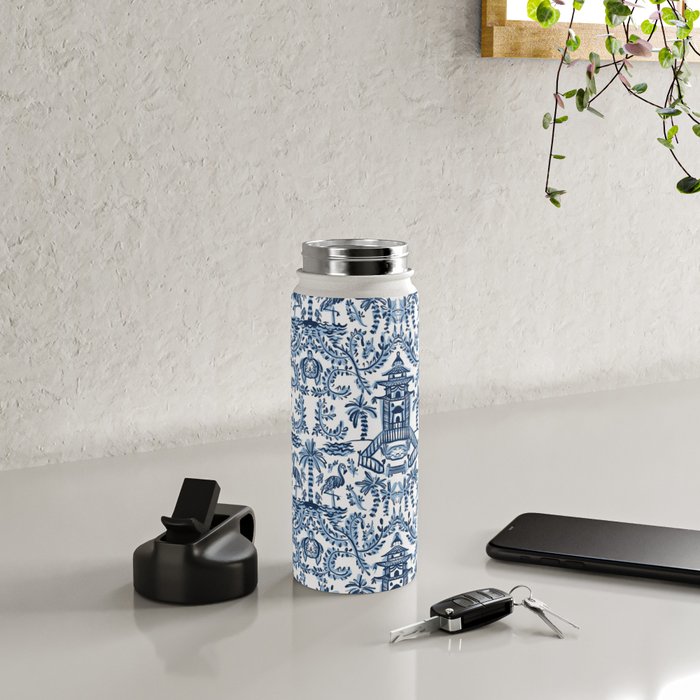 Coastal Chinoiserie II Water Bottle Gallery Image 5
