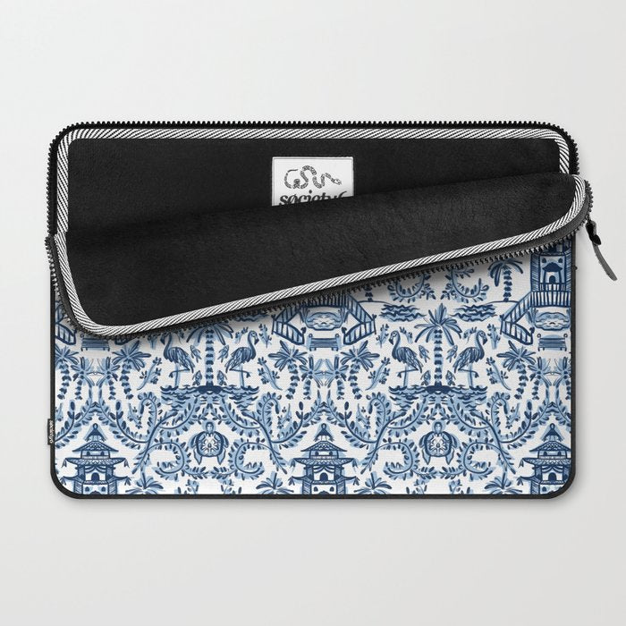 Coastal Chinoiserie II Laptop Sleeve Gallery Image 2