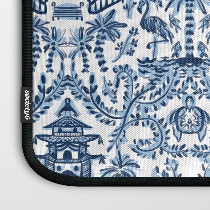 Coastal Chinoiserie II Laptop Sleeve Gallery Image 3