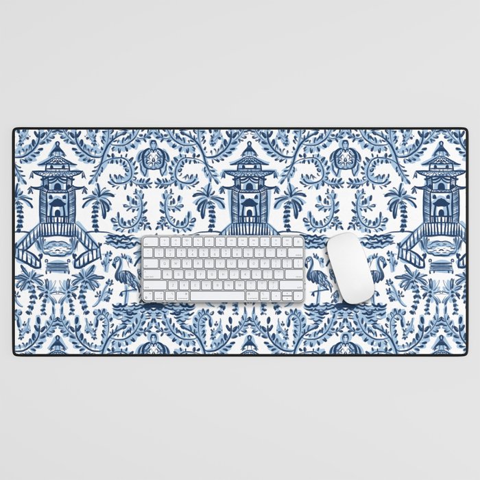 Coastal Chinoiserie II Desk Mat Gallery Image 1